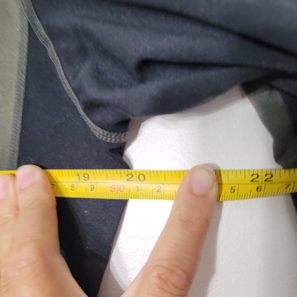 Orage Half Zip Pullover Long Sleeve Shirt Black Olive Green Mens Activewear M - Picture 10 of 11